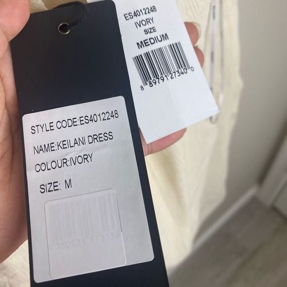 NWT ELLIATT x Free People Keilani Dress in Ivory / Vacation, Chic / Size Medium - Picture 8 of 9